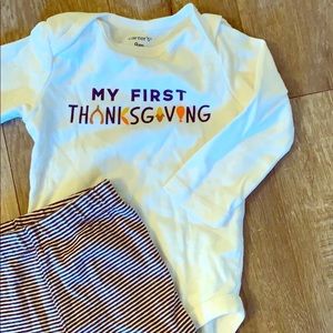 First Thanksgiving baby outfit